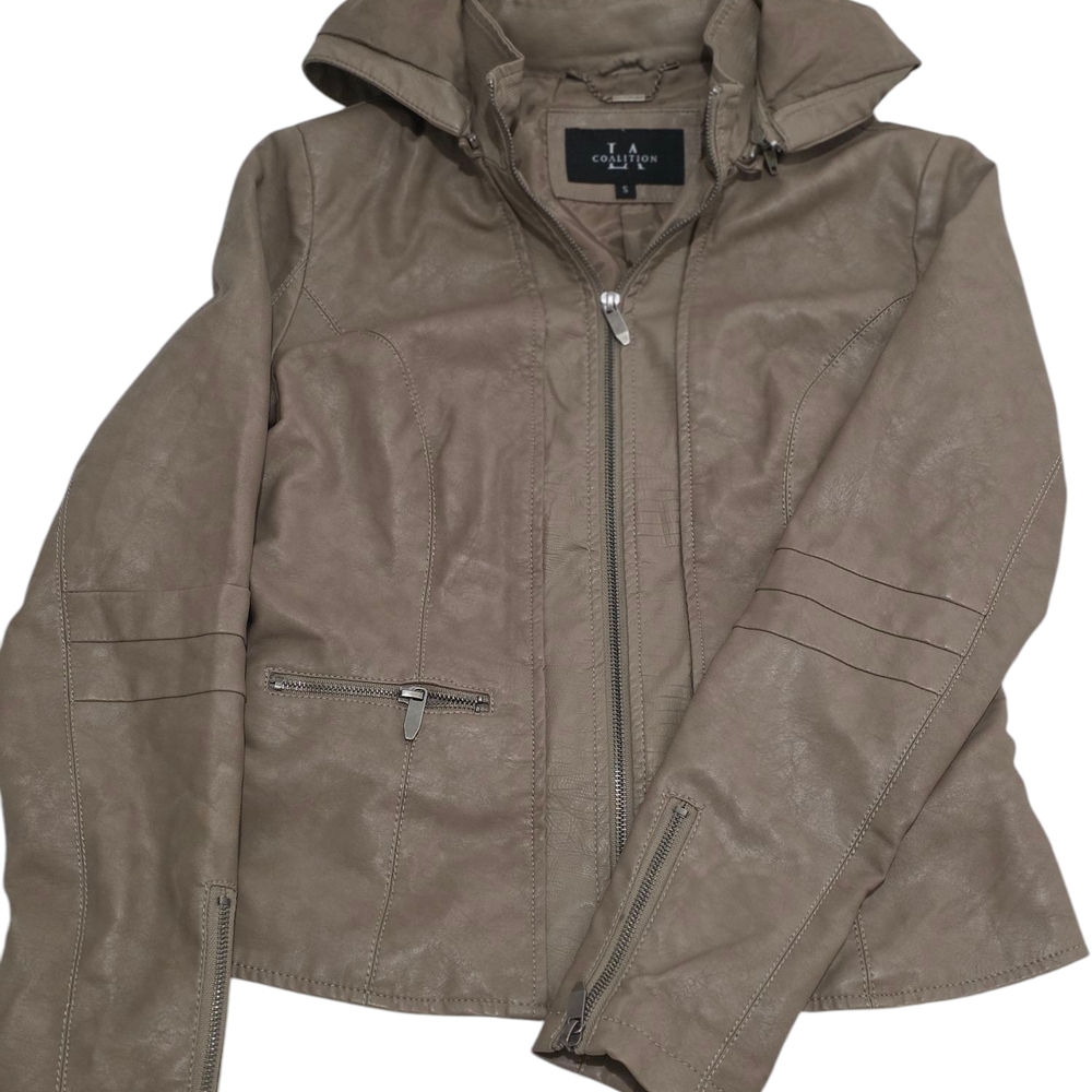 LA Collection Faux Leather Jacket - Size S